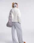 Quarter Zip Fleece Fuzzy Sherpa Jacket-SUUKSESS-SUUKSESS