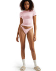 Buttery Soft Crew Neck Shirt - Short Sleeve-Clothing-SUUKSESS-Pink-XS-SUUKSESS