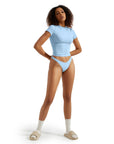 Buttery Soft Crew Neck Shirt - Short Sleeve-Clothing-SUUKSESS-Baby Blue-XS-SUUKSESS
