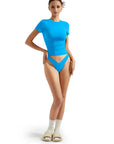 Buttery Soft Crew Neck Shirt - Short Sleeve-Clothing-SUUKSESS-Aqua-XS-SUUKSESS