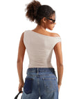 Butterweiches Off-Shoulder-Shirt