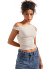 Butterweiches Off-Shoulder-Shirt