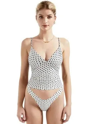 Buttery Soft Cami V Neck Tank Top-Clothing-SUUKSESS-Dots-XS-SUUKSESS