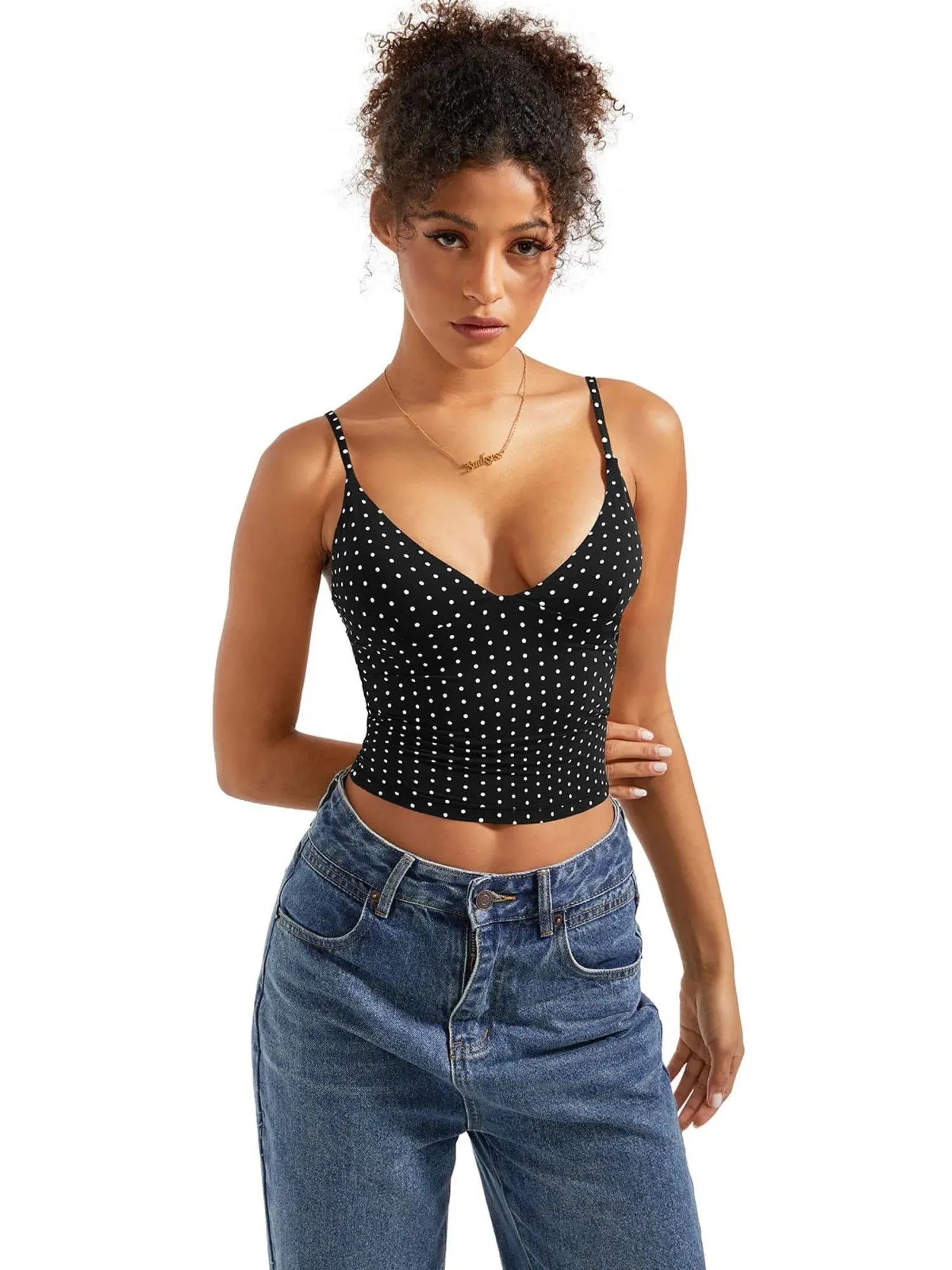 Buttery Soft Cami V Neck Tank Top-Clothing-SUUKSESS-SUUKSESS