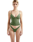 Buttery Soft Cami V Neck Tank Top-Clothing-SUUKSESS-Olive-XS-SUUKSESS