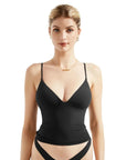 Buttery Soft Cami V Neck Tank Top-Clothing-SUUKSESS-Black-XS-SUUKSESS
