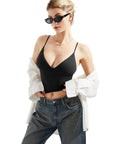 Buttery Soft Cami V Neck Tank Top-Clothing-SUUKSESS-SUUKSESS