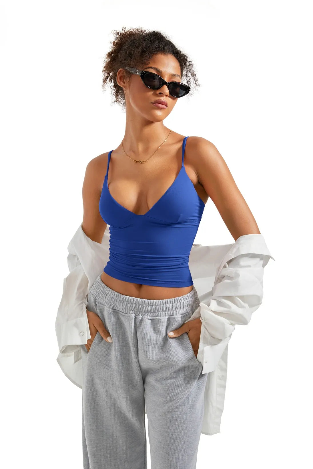 Buttery Soft Cami V Neck Tank Top-Clothing-SUUKSESS-SUUKSESS