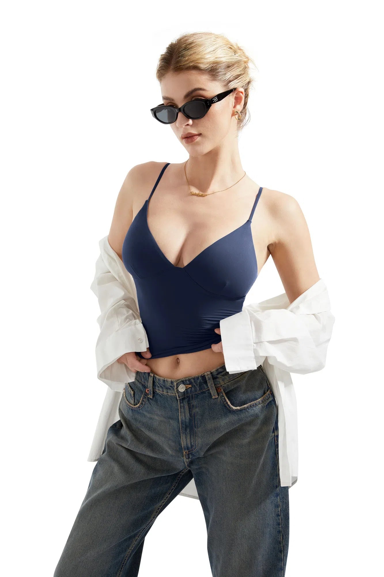 Buttery Soft Cami V Neck Tank Top-Clothing-SUUKSESS-SUUKSESS