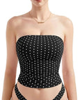 Buttery Soft Tube Tank Top-Clothing-SUUKSESS-Black Polka Dots-XXS-SUUKSESS