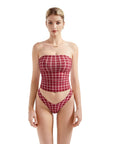Buttery Soft Tube Tank Top-Clothing-SUUKSESS-Red Plaid-XXS-SUUKSESS