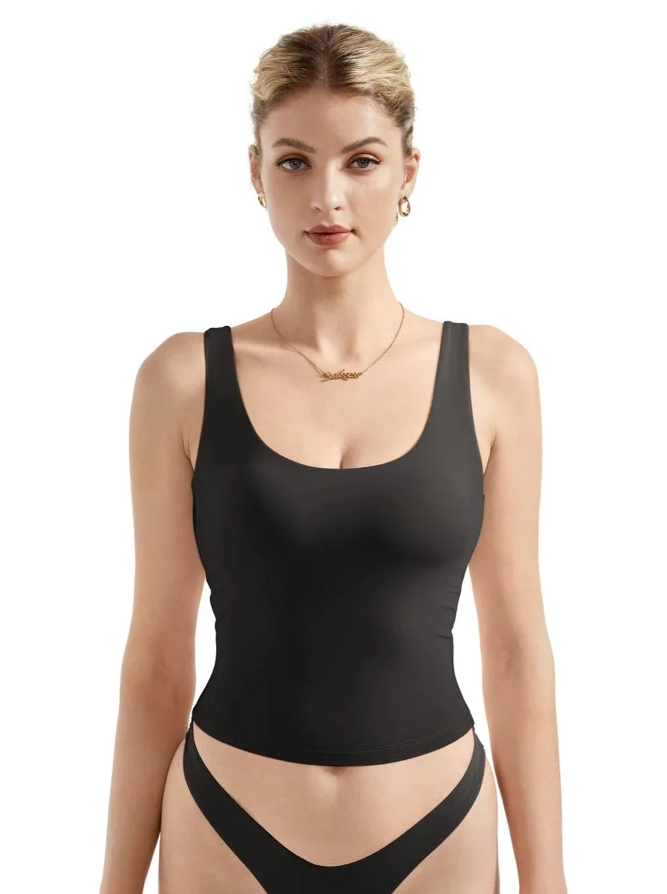 Buttery Soft U Neck Tank Top-Clothing-SUUKSESS-SUUKSESS