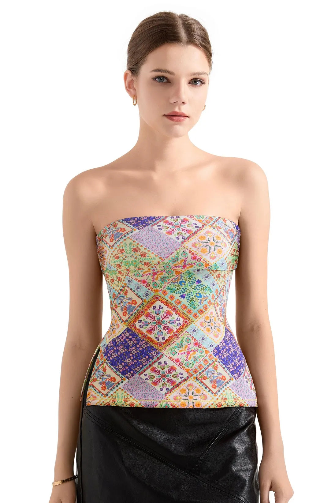 Tropical Buttery Soft Side Split Tube Top – SUUKSESS