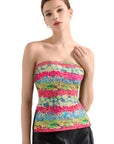Tropical Buttery Soft Side Split Tube Top