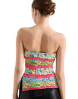 Tropical Buttery Soft Side Split Tube Top