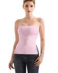 Buttery Soft Side Split Tube Top-Clothing-SUUKSESS-Pink-XS-SUUKSESS