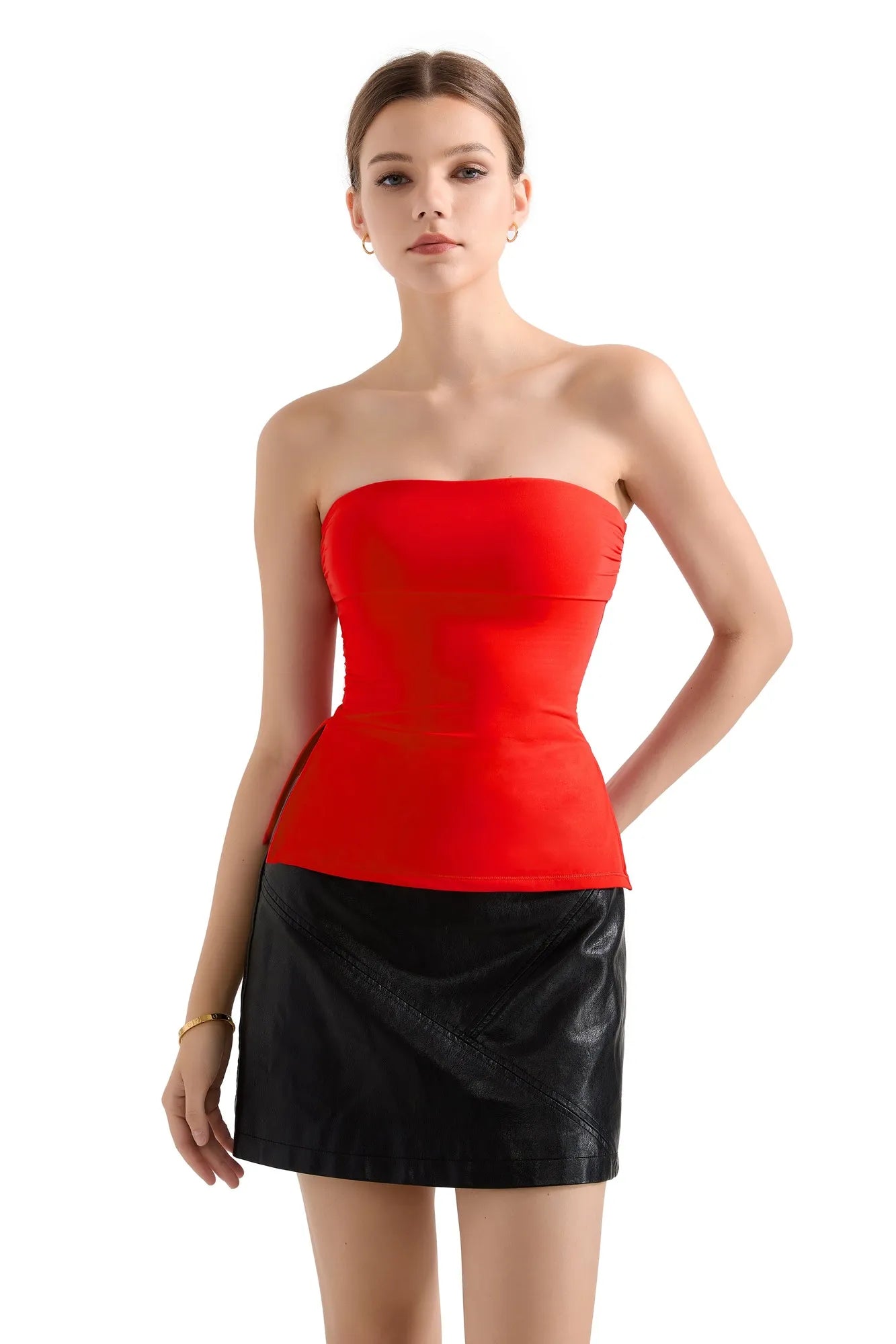 Buttery Soft Side Split Tube Top-Clothing-SUUKSESS-SUUKSESS