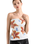 Tropical Buttery Soft Side Split Tube Top