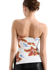 Tropical Buttery Soft Side Split Tube Top