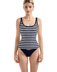 Cotton Ribbed U Neck Tank Top