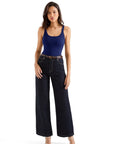 Cotton Ribbed U Neck Tank Top