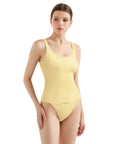 Cotton Ribbed U Neck Tank Top
