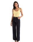 Cotton Ribbed U Neck Tank Top