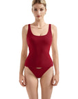 Cotton Ribbed U Neck Tank Top