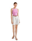 Cotton Ribbed Square Neck Tank Top