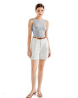 Cotton Ribbed Square Neck Tank Top
