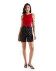 Cotton Ribbed Square Neck Tank Top