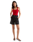 Cotton Ribbed Square Neck Tank Top