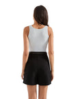 Cotton Ribbed Square Neck Tank Top