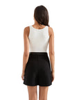 Cotton Ribbed Square Neck Tank Top
