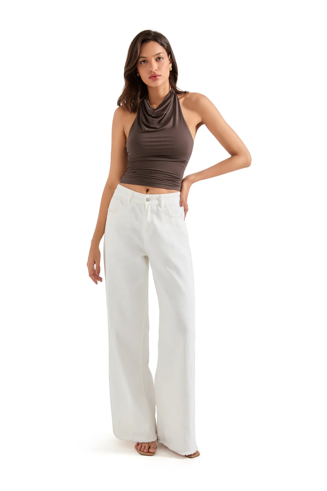 Buttery Soft Cowl Neck Tank Top-SUUKSESS-SUUKSESS