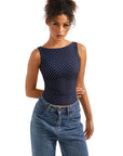 Buttery Soft Backless Boat Neck Tank Top