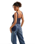 Buttery Soft Backless Boat Neck Tank Top