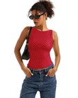 Buttery Soft Backless Boat Neck Tank Top