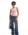 Buttery Soft Backless Boat Neck Tank Top