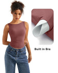 Buttery Soft Backless Boat Neck Tank Top