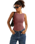 Buttery Soft Backless Boat Neck Tank Top