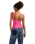 Buttery Soft Backless Boat Neck Tank Top