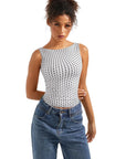Buttery Soft Backless Boat Neck Tank Top
