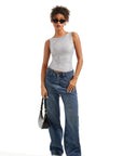 Buttery Soft Backless Boat Neck Tank Top