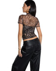 Mesh Mock Neck Shirt-Clothing-SUUKSESS-SUUKSESS