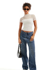 Mesh Mock Neck Shirt-Clothing-SUUKSESS-SUUKSESS