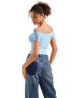 Buttery Soft Off Shoulder Shirt - Short Sleeve