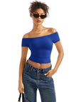 Buttery Soft Off Shoulder Shirt - Short Sleeve