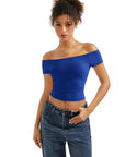 Buttery Soft Off Shoulder Shirt - Short Sleeve