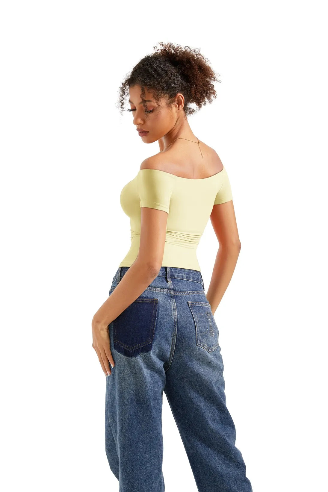 Buttery Soft Off Shoulder Shirt - Short Sleeve